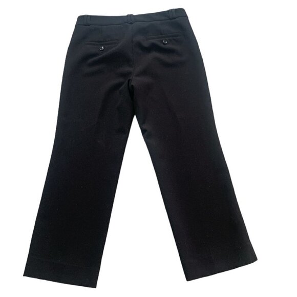 Banana Republic "Logan Crop" Trouser Dress Pants Sz 4 Black #113H - Picture 3 of 10